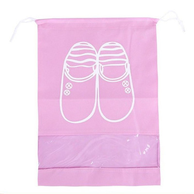 Túi Đựng Giày Dép Túi Xách Chất Liệu Vải Không Dệt Có Dây Rút Size Lớn (44x35cm)