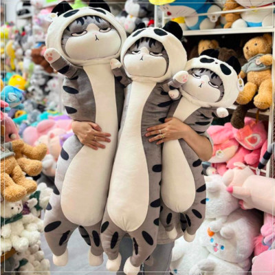 Thú nhồi bông mèo hoàng thượng cosplay form dài - Size từ 65cm đến 110cm- Quà tặng gấu bông mèo nhồi bông dễ thương - Gối ôm mềm mịn cho bé.
