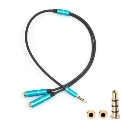SOAIY Dây chia loa 1 ra 2 Thế hệ mới - Dây chia jack loa 1 ra 2 Xịn - Cáp chia cổng Audio 1 ra 2 - Hàng Nhập Khẩu