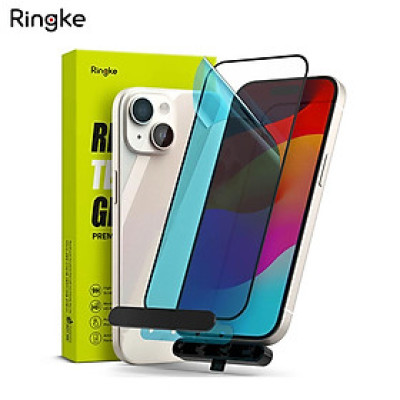 Dán cường lực dành cho iPhone 16 Plus/15 Pro Max/15 Pro/15 Plus/15 RINGKE Tempered Glass - Hàng Chính Hãng