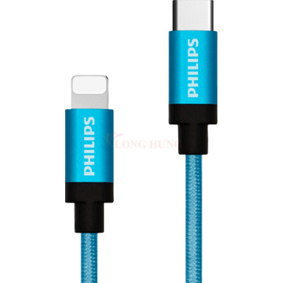 Cáp USB Type-C to iP Philips MFI 1m DLC5545V/97 - Hàng chính hãng