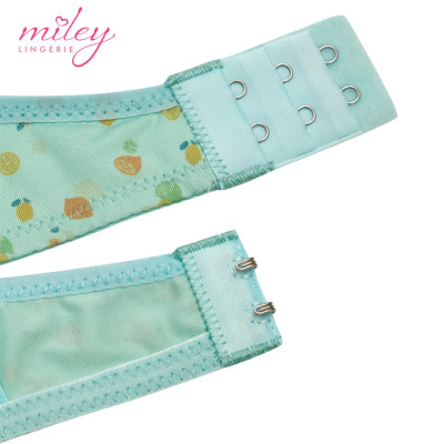 Áo Ngực Nữ Không Gọng Thun Lạnh Mút Mỏng Hoa Văn Active Miley Lingerie - Màu Xanh BRM07015