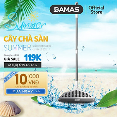 Cây chà sàn nhà tắm , Chổi quét sàn gạt nước ma thuật Silicon DAMAS Magic S1 - Quét nhà tắm , toilet , cửa kính - Lưỡi chổi silicon mềm mại không gây xước sàn, đầu chổi quay 180 độ dễ dàng di chuyển tới mọi góc khuất