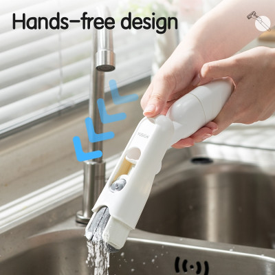 Cây Lau Bàn Bếp Tự Vắt Thông Minh Deli - Cây Lau Mini Cầm Tay Phun Sương, Bọt Biển Thấm Hút Đa Năng