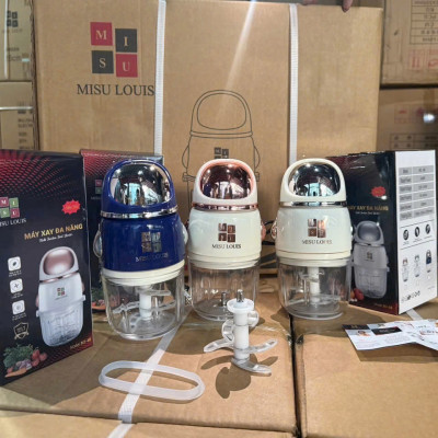Máy Xay Thịt Đa Năng 300ml Misu Louis – Cối Thủy Tinh, 6 Lưỡi Dao Sắc, Công Suất 200W – Xay Thức Ăn Dặm, Rau Củ, Gia Vị, Tiện Dụng Tại Nhà- HÀNG CHÍNH HÃNG MINIIN
