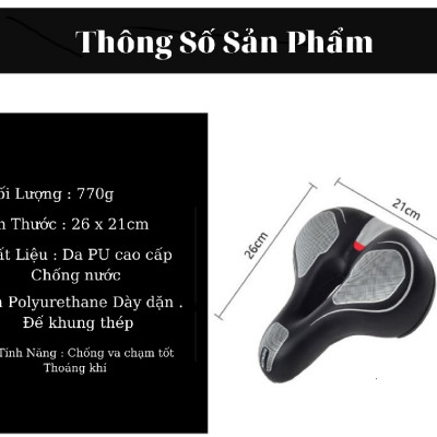 [Loại Tốt - Hàng Cao Cấp] Yên xe đạp thể thao, Yên xe đạp thể thao êm ái thoáng khí dễ lắp đặt - Đệm Yên xe địa hình thể thao chuyên dụng Amalife