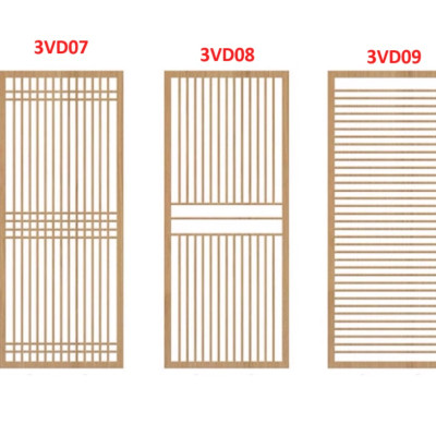 Vách ngăn phòng khách, nhà bếp bằng gỗ 3VD06 - Nội thất lắp ráp Viễn Đông