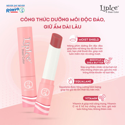 Son dưỡng có màu hiệu chỉnh sắc môi Lipice Sheer Color