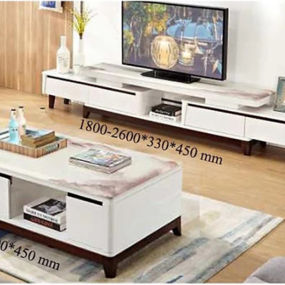 Tủ tivi và bàn sofa mặt đá hiện đại nhập khẩu Tundo PH-SET 262 cao cấp