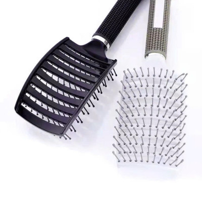 Lược gỡ rối, tạo kiểu chải tóc làm phồng tóc hình bán nguyệt, lược chải tóc gỡ rối tạo kiểu