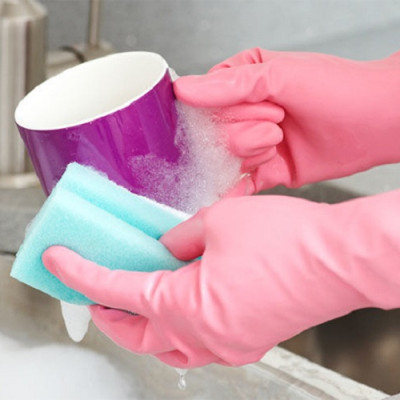 Găng tay cao su đa dụng Towa - hàng nội địa Nhật Bản (Made in Japan) #762 Pink