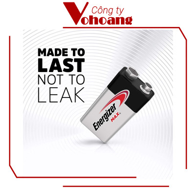 Pin vuông 9V Energizer 522 ALKALINE chính hãng ( Mẫu mới )