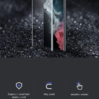 Miếng Dán Màn Hình Dành Cho Samsung Galaxy S23 Ultra / S23 Plus Nillkin Impact Resistant Curved Film (Bộ 2 Miếng) - Hàng Chính Hãng