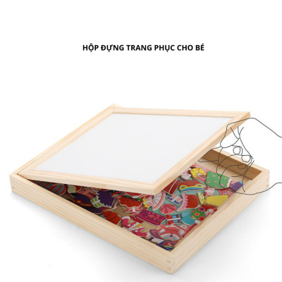 Đồ Chơi Cho Bé Gái, Đồ Chơi Xếp Hình Nam Châm Thay Trang Phục, Thiết Kế Thời Trang