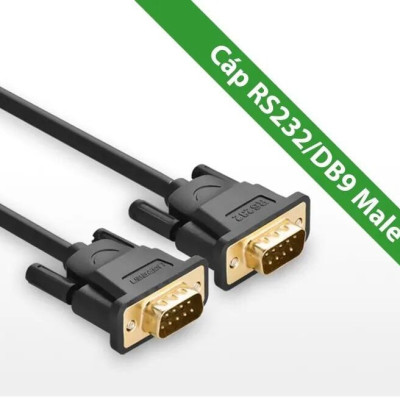 Ugreen UG20153DB101TK 1.5M màu Đen Cáp tín hiệu 2 đầu COM RS232 dương cao cấp - HÀNG CHÍNH HÃNG