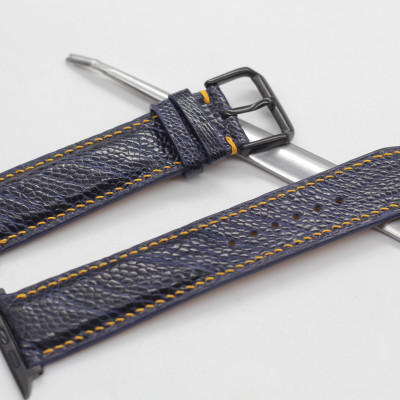 DÂY DA ĐÀ ĐIỂU THẬT HANDMADE HÀNG CHÍNH HÃNG SONGHAN LEATHER , DÂY ĐEO THAY THẾ DÀNH CHO APPLE WATCH PHÙ HỢP CÁC DÒNG SERIES 1-2-3-4-5-6-SE-7 38mm 40mm 41mm 42mm 44mm 45mm   AWOS-01