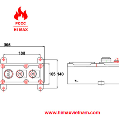 Nút ấn xả khí chống nổ hi max FMS