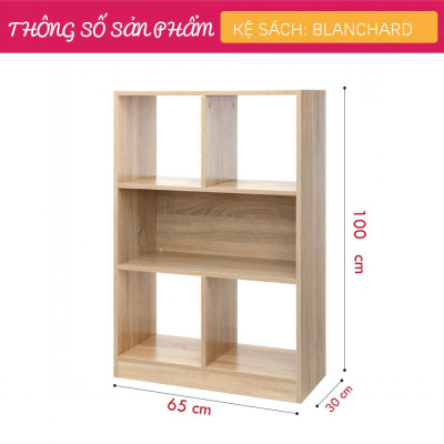 Giá đỡ sách gỗ thiết kế hiện đại SMLIFE Blanchard