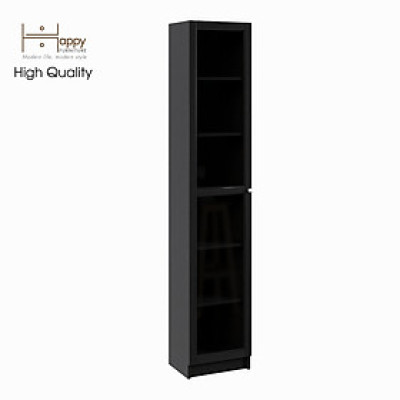 [Happy Home Furniture] CATY, kệ sách 6 tầng cửa kính size nhỏ,  40cm x 30cm x 202cm (DxRxC), KSA_011