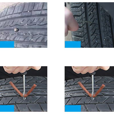 Bộ Dụng Cụ Vá Xe Không Ruột - Bộ Sửa Chữa Vá Xăm Xe Đạp, Xe Máy Tiện Dụng - Hàng Nhập Khẩu