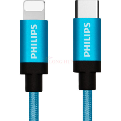 Cáp USB Type-C to iP Philips MFI 1m DLC5545V/97 - Hàng chính hãng