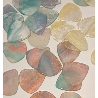 Phím gảy đàn guitar nhiều màu kim tuyến ngũ sắc | Phím gảy đàn lấp lánh kim tuyến chắc bền