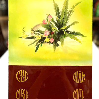 Tranh lịch sơn mài cao cấp Thanh Bình Lê size 30x40 cm treo tường, trang trí nhà cửa, văn phòng, quà tặng tân gia, tặng