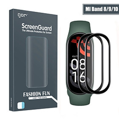 Dán màn hình 3D GOR cho Đồng Hồ Xiaomi Mi band 8 / Xiaomi Mi Band 9 / Xiaomi Mi Band 10 - Hàng Chính Hãng