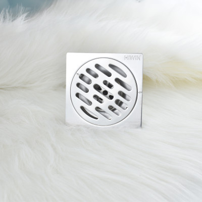 Phễu ga thoát sàn ngăn mùi hôi thoát nước nhanh inox 304 mặt mờ HIWIN FD-4320S