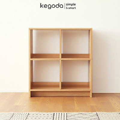 Kệ Sách Gỗ 2 Tầng Nhiều Ngăn Đơn Giản Thương Hiệu KEGODA KGD18