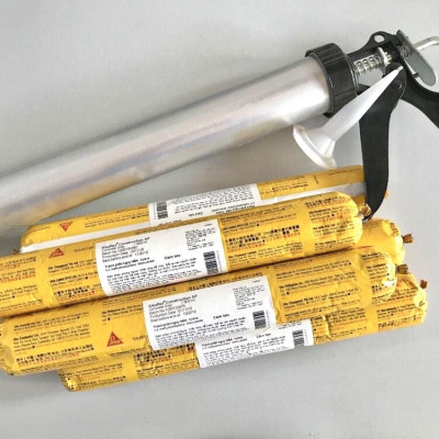 Combo thùng 20 tuýp keo trám khe đàn hồi vĩnh viễn, trám nứt cho tường và sàn - Sikaflex 140 Construction Grey (tuýp 600ml)