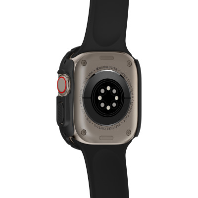 Ốp Case Đen và Trong Suốt cho Apple Watch Ultra / Apple Watch Ultra 2 49mm - Hàng Chính Hãng