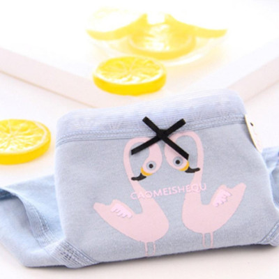 Combo 5 quần lót nữ mềm mại, chất mát thoáng khí hình thiên nga trắng tím