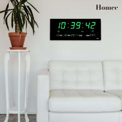 Đồng hồ điện tử treo tường có đèn LED 