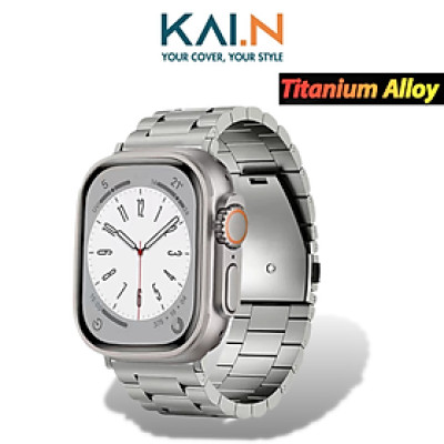 Dây Đeo Kai.N Titanium Alloy Band Dành Cho Apple Watch Ultra 49/ Apple Watch Series 1-8/SE/SE 2022 Size 42/ 44/ 45mm - Hàng Chính Hãng