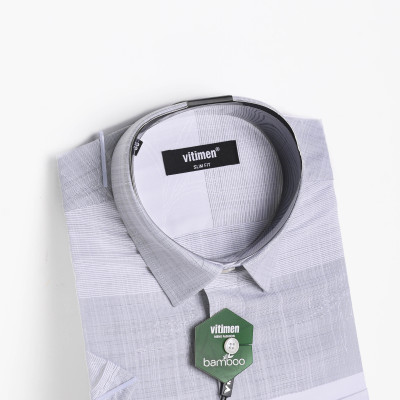 Áo sơ mi nam Vitimen ngắn tay form Slim fit