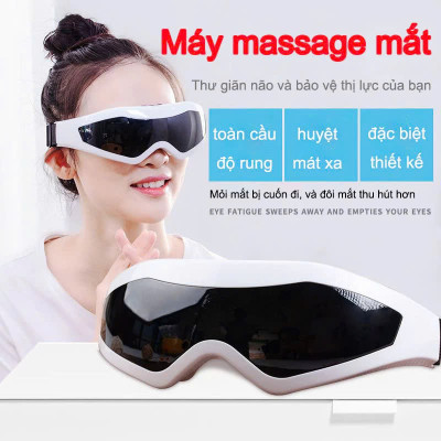 Kính Massage Mắt Cao Cấp Thư Giãn  – 9 Chế Độ Rung, Làm Dịu Mắt, Xóa Bọng Mắt & Quầng Thâm