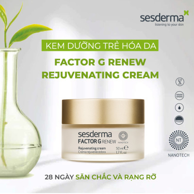 Kem trẻ hoá da Sesderma Factor G cho da khô 50ml
