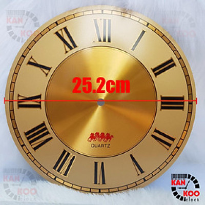 Mặt số đồng hồ treo tường nhôm đường kính 25.2cm (D252)- kiểu số Học Trò
