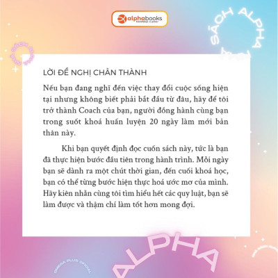 Refresh! 20 Ngày Làm Mới Bản Thân (Alpha Books) - Alphabooks