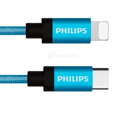 Cáp USB Type-C to iP Philips MFI 1m DLC5545V/97 - Hàng chính hãng