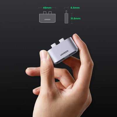Ugreen UG10913CM413TK macbook hub 2 x USB type c ra 2 x USB 3.0 - HÀNG CHÍNH HÃNG