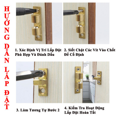 Chốt Giữ Cánh Tủ KUNBE Cố Định Cánh Cửa Sang Trọng Thẩm Mỹ Nhiều Kích Cỡ Lựa Chọn