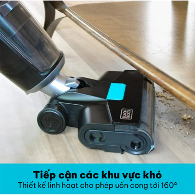 Máy hút bụi không dây lau sàn thông minh 5 chức năng Black+Decker BXUVXA02 -HÀNG CHÍNH HÃNG