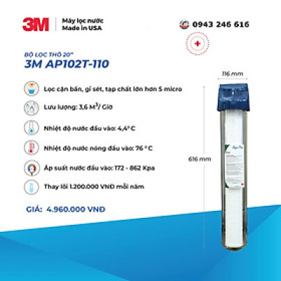 Bộ lọc thô 3M 20