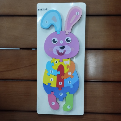 Đồ Chơi Trẻ Em Asstar, Combo 5 Mẫu Đồ Chơi Ghép Hình, Xếp Hình Gỗ Nổi 3D Gồm 10 Số Giúp Bé Phát Triển Tư Duy