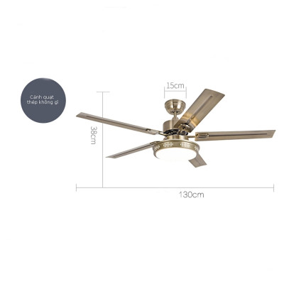 Quạt Trần Lõi Đồng INERTER Nhiều Lựa Chọn Màu,Có 6 Cấp Độ Gió, 3 Chế Độ Đèn LED, động cơ DC tiết kiệm điện, có ĐK từ xa