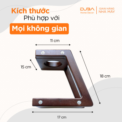 Đế chữ C máy Staresso gỗ chuẩn xuất khẩu Châu Âu - Hàng chính hãng DUBA 