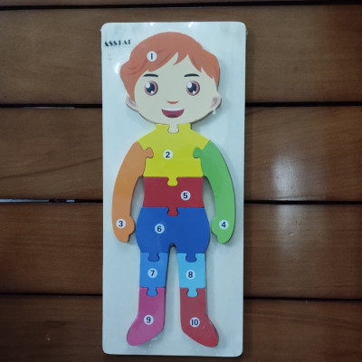 Đồ Chơi Trẻ Em Asstar, Combo 5 Đồ Chơi Bộ Tranh Ghép Hình, Xếp Hình Gỗ Nổi 3D Gồm 10 Số Giúp Bé Phát Triển Tư Duy