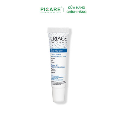 Uriage Bariéderm Cica-Lips Repairing Balm, Kem Dưỡng Môi Khô và Nứt Nẻ (15 ml)